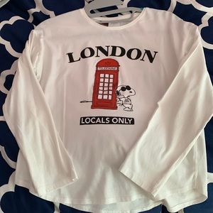 ZARA-PEANUTS barely worn long sleeve t!